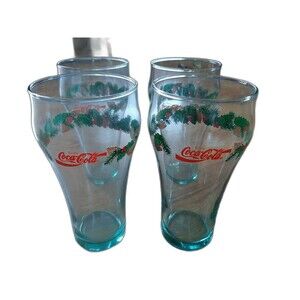 Vintage Coca-Cola Holiday Glasses – Set Of 4